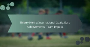 Thierry Henry: International Goals, Euro Achievements, Team Impact